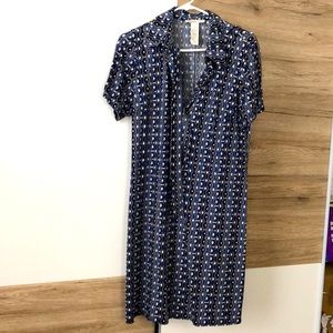 Blue print Women’s dress Size L